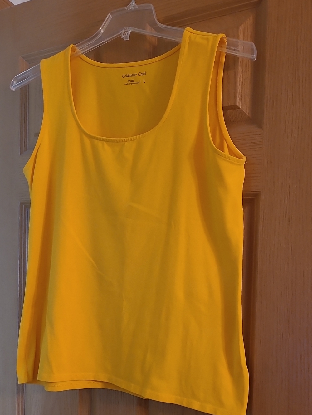Coldwater Creek Bright Yellow Scoop Neck Tank